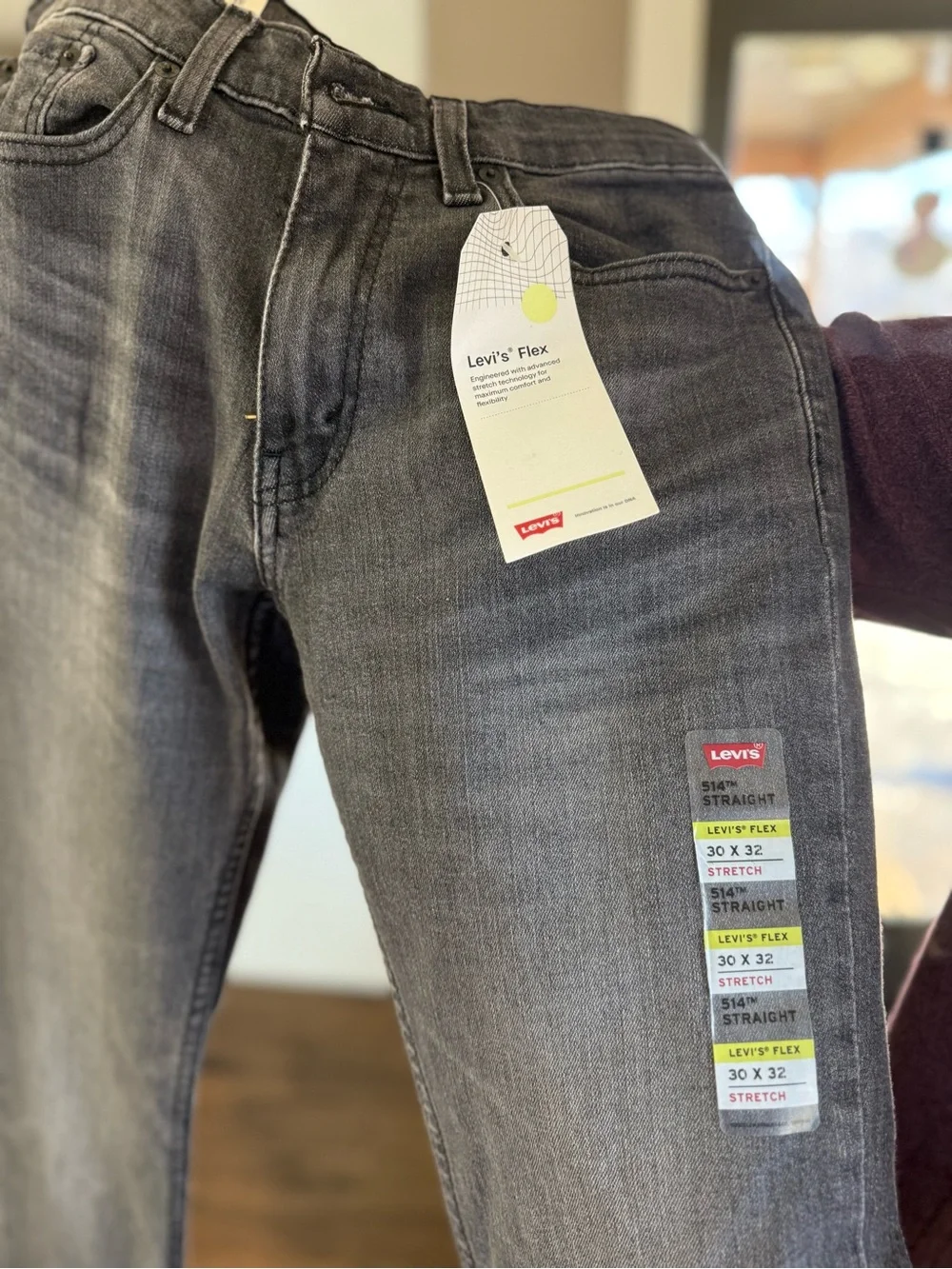 Levi's Straight Men's Jeans - Charcoal